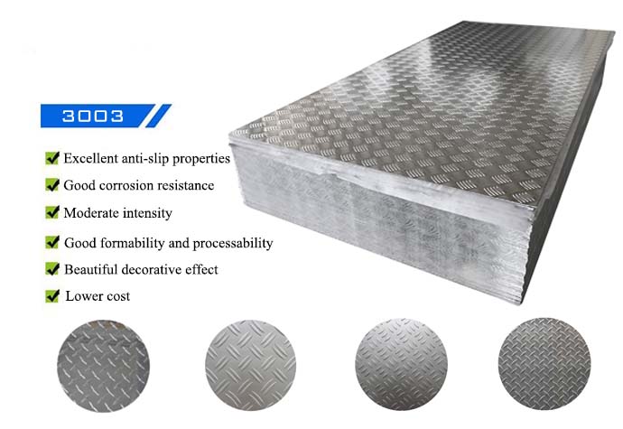 3003 H22 Anti-slip aluminum sheet plate