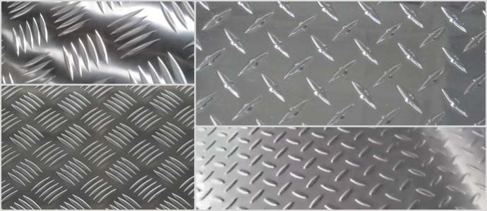 textured aluminum plates