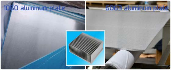 1060 and 6063 aluminum plates for heat sink