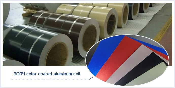 3004 color coated aluminum coil