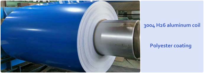 3004 H26 color coated aluminum coil