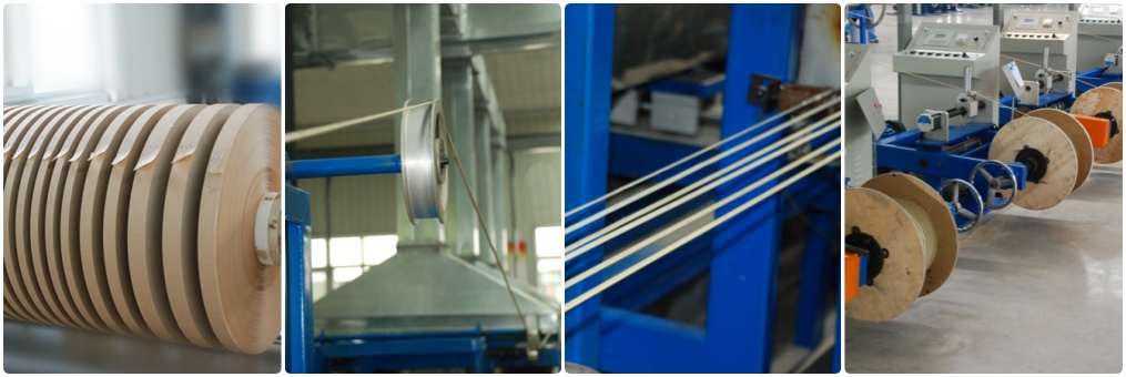 Paper covered wire production process