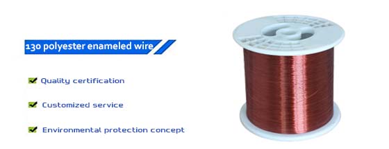 Class 130 polyester enameled copper and aluminum round wire