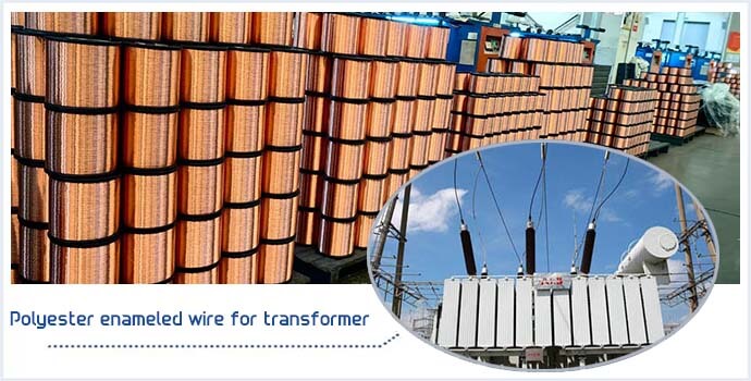 Polyester enameled wire for transformer