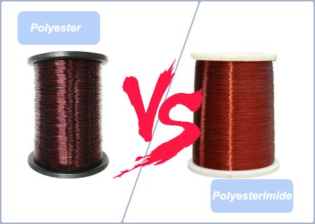 polyester enameled wire and polyesterimide enameled wire